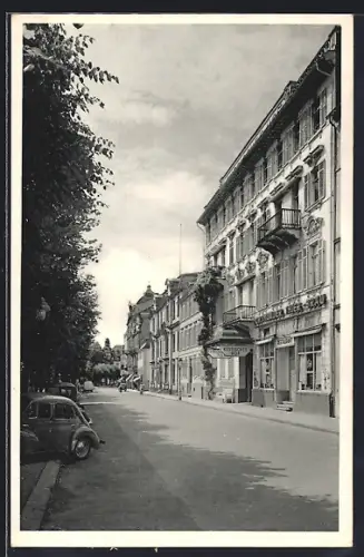 AK Bad Ems, Römerstrasse mit Russischer Hof