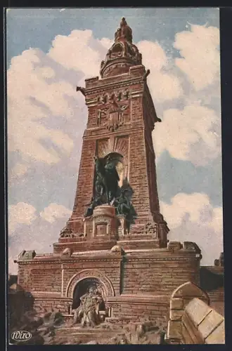 Künstler-AK Kyffhäuser, Kyffhäuserdenkmal