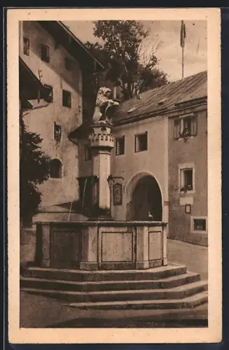 AK Berchtesgaden, Marktbrunnen