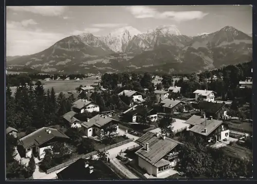 AK Berchtesgaden-Schönau, Duftsiedlung, Wohnhäuser, Alpenpanorama