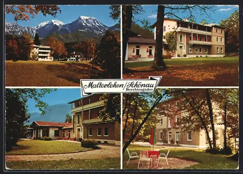 AK Berchtesgaden-Schönau, Sanatorium Malterlehen, Haus des Johanneswerkes