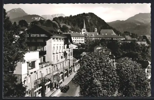 AK Berchtesgaden, Stiftshotel, Kirche