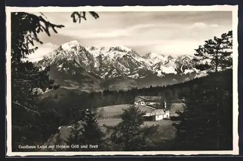 AK Bischofswiesen, Gasthaus Loipl, Hoher Göll, Brett