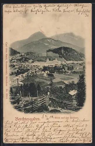AK Berchtesgaden, Blick auf das Schloss