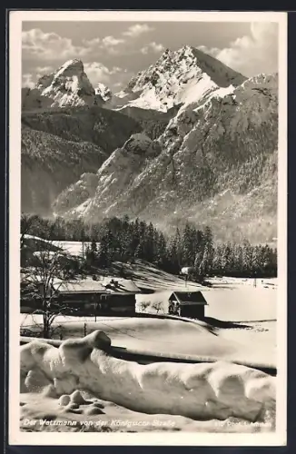 AK Berchtesgaden, Watzmann von der Königsseer Strasse