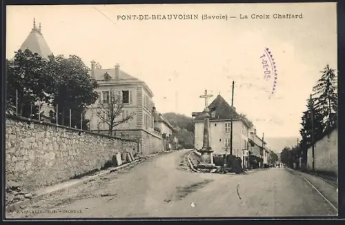 AK Pont-de-Beauvoisin /Savoie, La Croix Chaffard