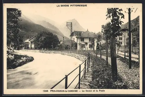 AK Pralognan-la-Vanoise, Le Doron et la Poste