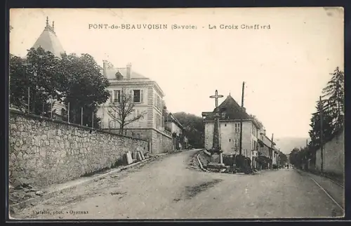 AK Pont-de-Beauvoisin /Savoie, La Croix Cheffird