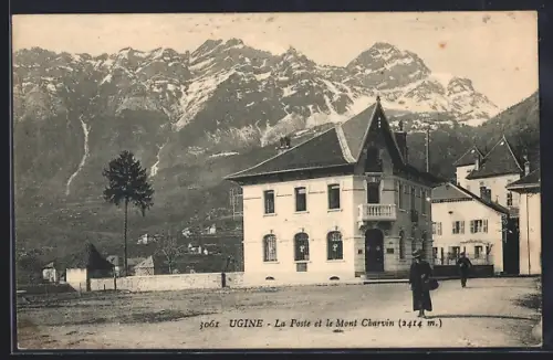 AK Ugine, La Poste et le Mont Charvin