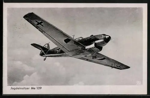 AK Me 109, Jagdeinsitzer im Flug