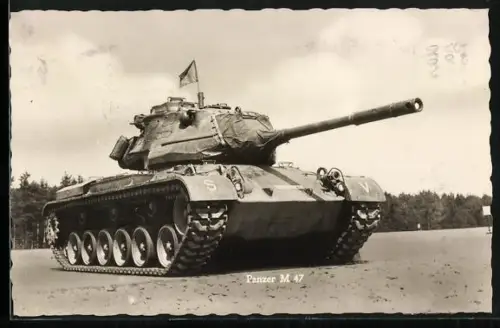 AK Panzer M 47 unserer Bundeswehr
