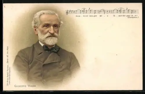 AK Portrait von Guiseppe Verdi