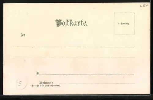 Lithographie Johann Sebastian Bach, Portrait des Komponisten und Noten