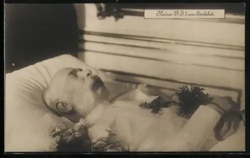 AK Kaiser Franz Josef I. von Österreich am Sterbebett, Post Mortem