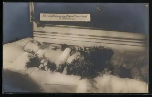 AK Schönbrunn, Aufbahrung Kaiser Franz Josef I. von Österreich