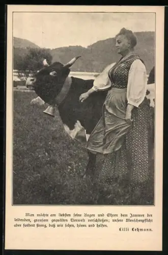 AK Bäuerin setzt sich dem Schutz der Kühe ein