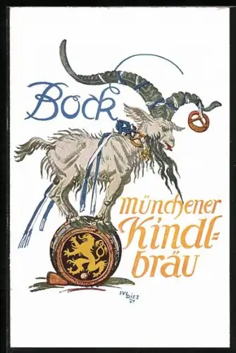 Künstler-AK München, Mathäserbräu, Bayerstrasse