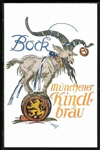 Künstler-AK München, Mathäserbräu, Bayerstrasse