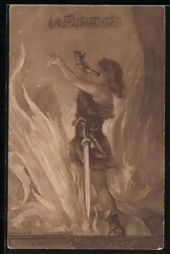 AK Nibelungen, Siegfried steht in den Flammen