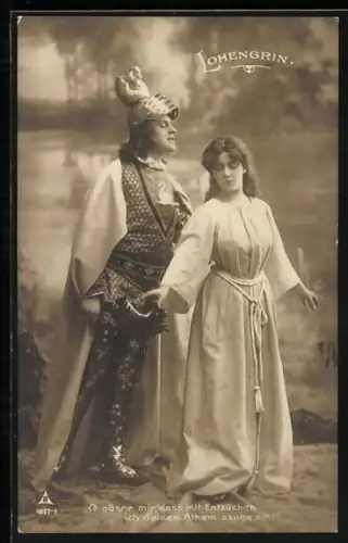 AK Lohengrin und die von ihm verehrte Frau