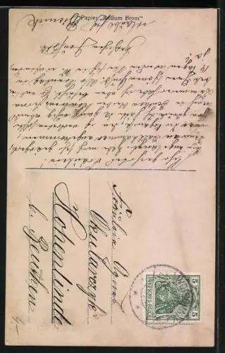 AK Gretchen im Verliess eingesperrt aus Goethe`s Faust