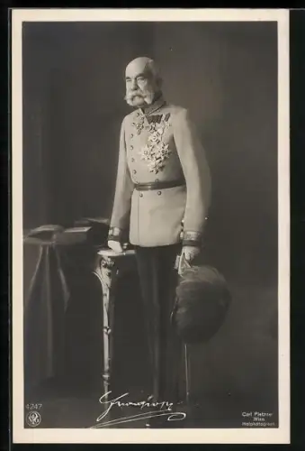 AK Kaiser Franz Josef I. von Österreich in Gala-Uniform