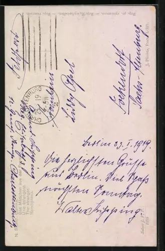 AK Junge Frau mit einer Drehleier