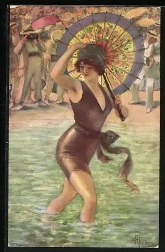 Künstler-AK Albert Guillaume: Sensation