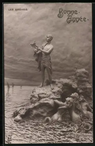 Künstler-AK Domenico Mastroianni: Les Sirènes