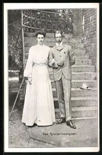 AK Das Kronprinzenpaar, Kronprinz Wilhelm und Kronprinzessin Cecilie
