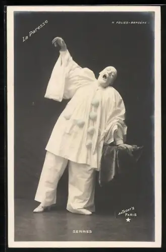 AK Mann als singender Harlekin