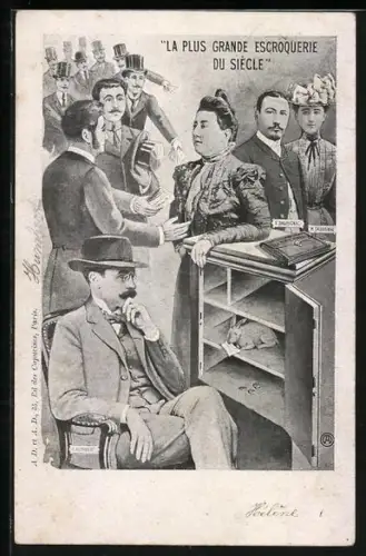 AK La Plus Grande Escroquerie du Siècle, Hochstaplerin Therese Humbert, Betrug in Millionenhöhe