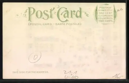 AK St. Louis, MO, Olive St. looking west, Halt gegen das Licht