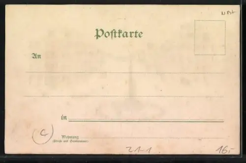 Lithographie Köln a. Rh., Hohenstaufenring mit Strassenbahn, Halt gegen das Licht