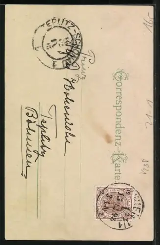 Lithographie Wien, Votiv-Kirche, Vollmond bei Halt gegen das Licht