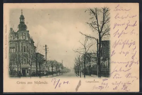 AK Berlin, Adler Drogerie in der Langestrasse in Südende