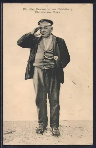 AK Heidelberg / Neckar, Dienstmann Muck