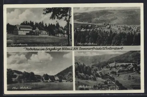 AK Holzhau bei Bienenmühle, Gasthof Fischerbaude Ober-Holzhau