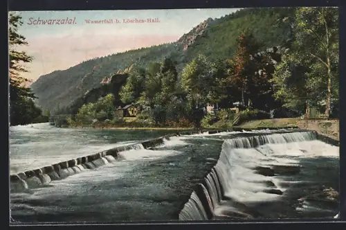 AK Schwarzatal, Wasserfall bei Lösches-Hall