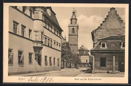 AK Erfurt, Blick auf die Wigbertikirche