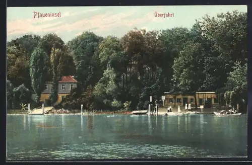 AK Berlin-Wannsee, Pfaueninsel, Überfahrt
