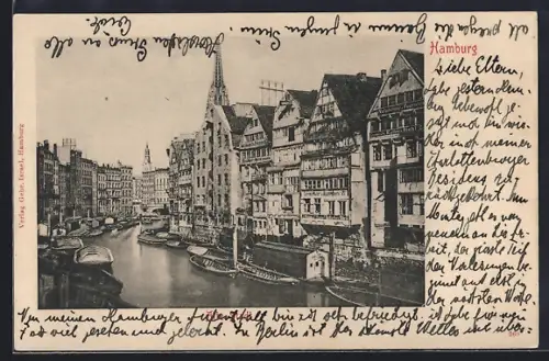 AK Hamburg, Fleet in der Alten Stadt