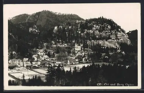 AK Oybin /Oberlausitz, Ort und Berg Oybin