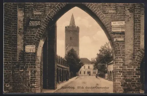AK Jüterbog, Blick durchs Dammtor