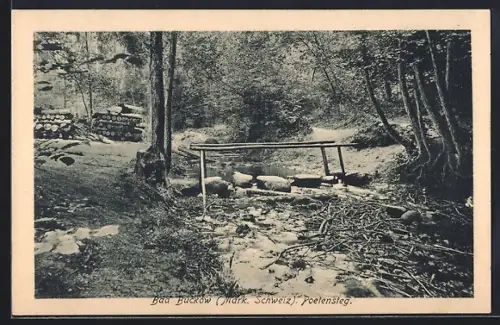 AK Bad Buckow /Mark. Schweiz, Poetensteg