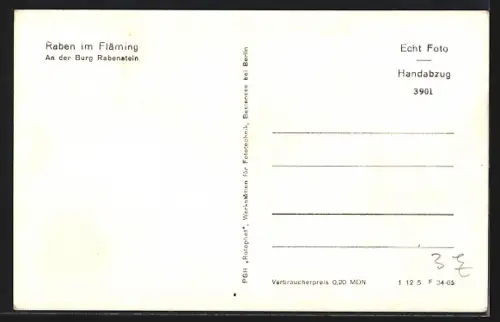 AK Raben im Fläming, Burg Rabenstein und Umgebung