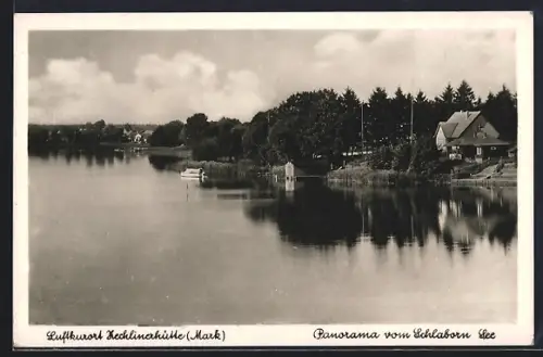 AK Zechlinerhütte /Mark, Panorama vom Schlaborn See