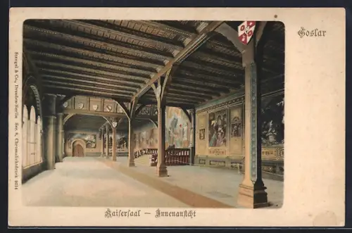 AK Goslar, Kaisersaal Innenansicht