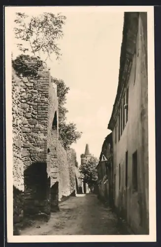 AK Bernau / Mark, Stadtmauer und Pulverturm