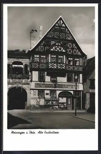 AK Meiningen i. Thür., Alte Posthalterei